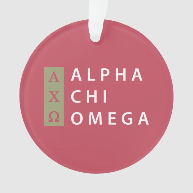 Alpha Chi Omega | Logo Empilé (devant)