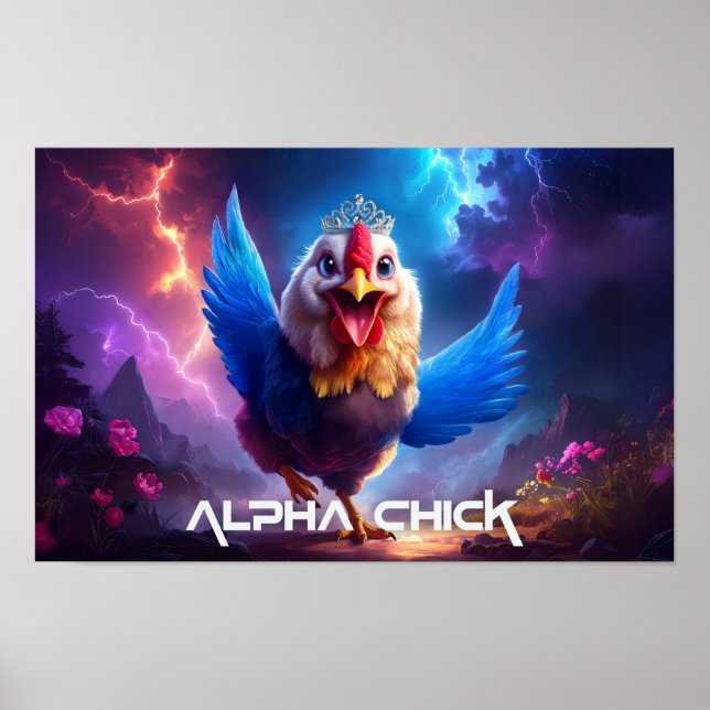 ALPHA CHICK poster amusant (Devant)
