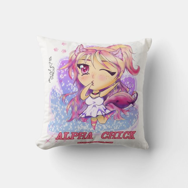 Alpha coussin 16X16 de poussin (Recto)