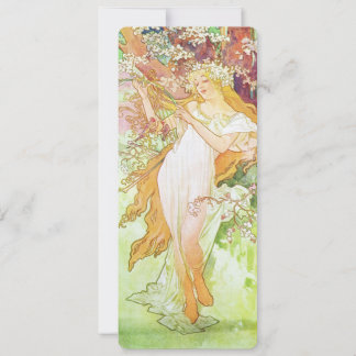 Alpha Mucha Spring Floral Vintage Art nouveau