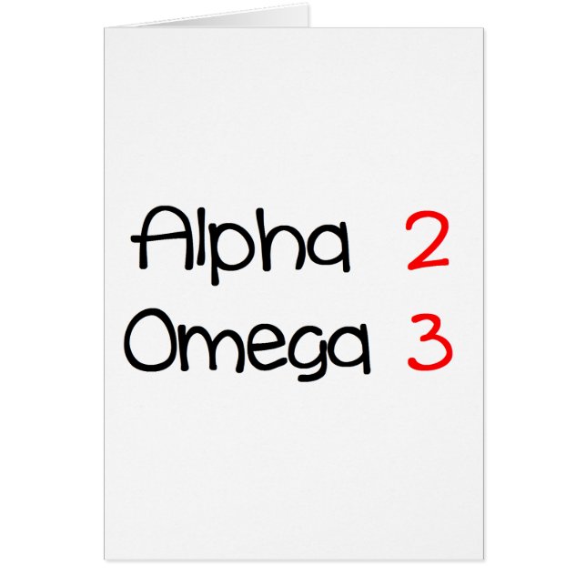 alpha omega (Devant)