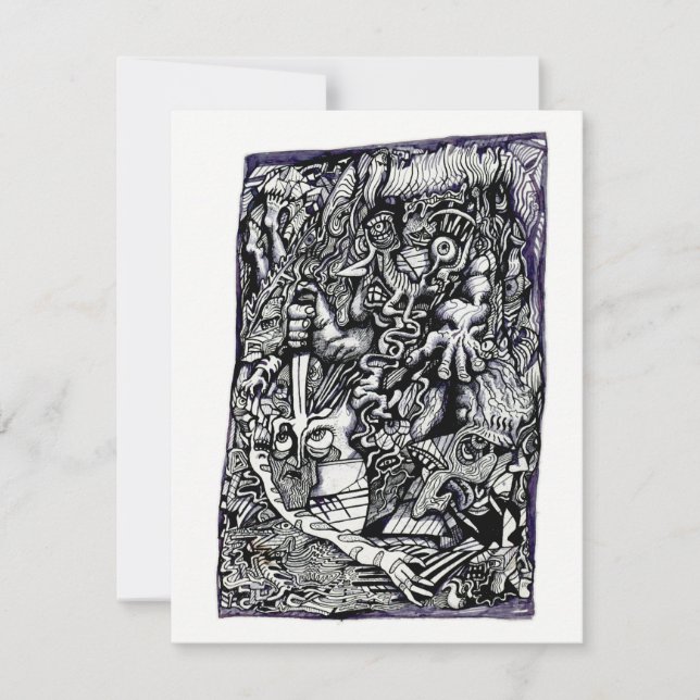 Alpha Warrior, par Brian Benson Flat Card (Devant)