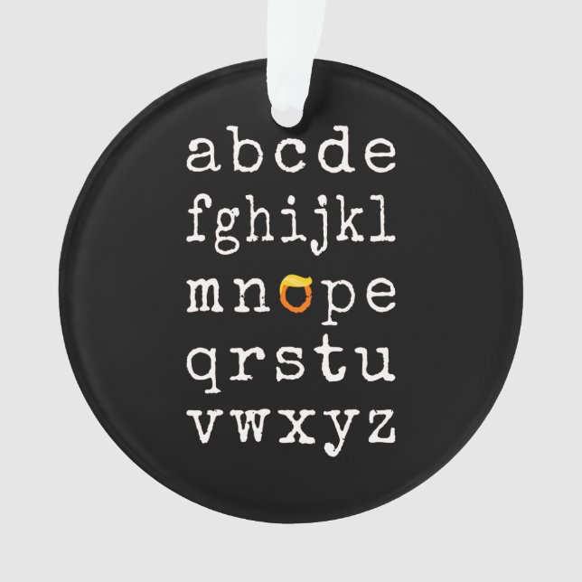Alphabet anti-Trump - Nope V (devant)