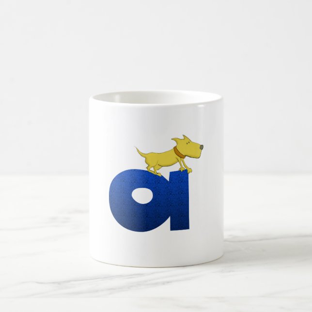 Alphabet de chien une tasse (Centre)