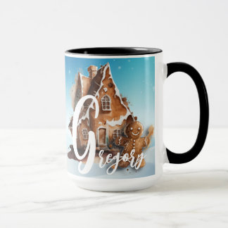 Alphabet de Noël Personnalisable Mug