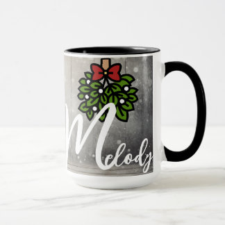 Alphabet de Noël Personnalisable Mug