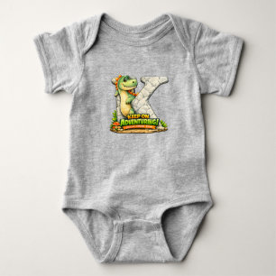 Alphabet Dino “K” Baby Body Manches Courtes