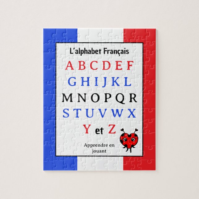 Alphabet Français Puzzle Enfants (Vertical)