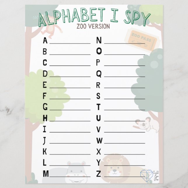Alphabet I Spy (Devant)