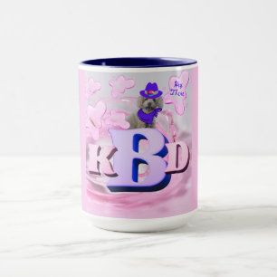Alphabet Initiales Poodé Café Mug
