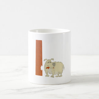 Alphabet L tasse de chien