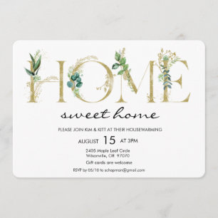 Alphabet Leaf Accueil Réchauffement Invitation