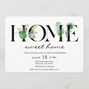 Alphabet Leaf Accueil Réchauffement Invitation