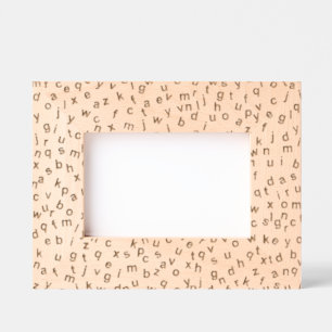 Alphabet Lettres Design Cadres gravés