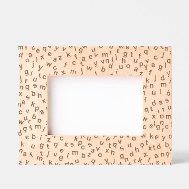 Alphabet Lettres Design Cadres gravés (Recto)