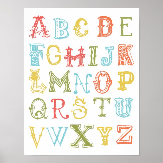 Alphabet Poster (Devant)