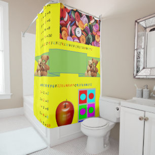 Alphabet Rideau de douche