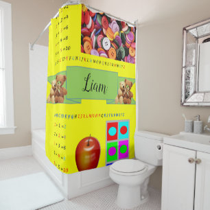 Alphabet Rideau de douche