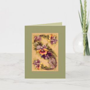 Alphabet S de fleur de Klein -- CARTE DE NOTE DKGR