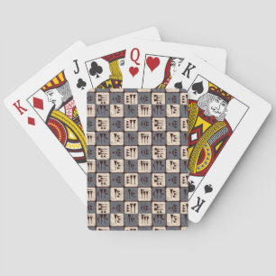 Alphabet sumérien 1 Cartes de Jeu Classique