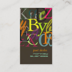 Alphabets, cartes de profil de professeurs