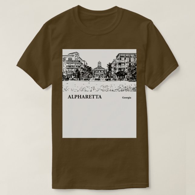 Alpharetta Géorgie TShirt 3 (Design devant)