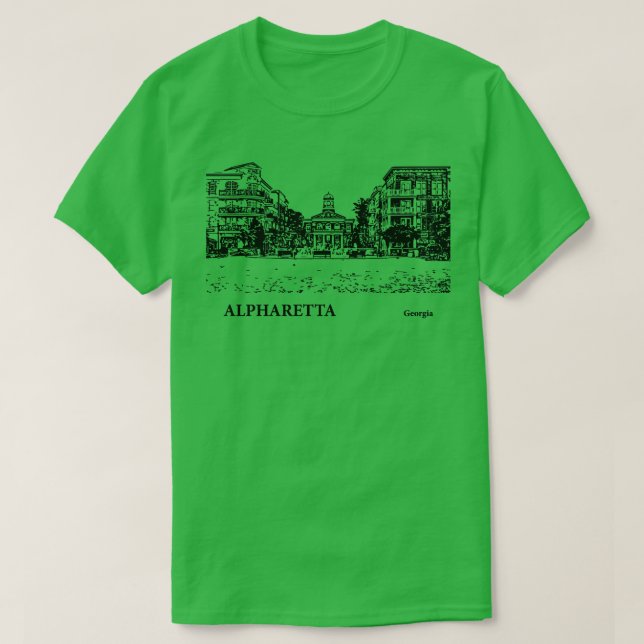 Alpharetta Géorgie TShirt 4 (Design devant)