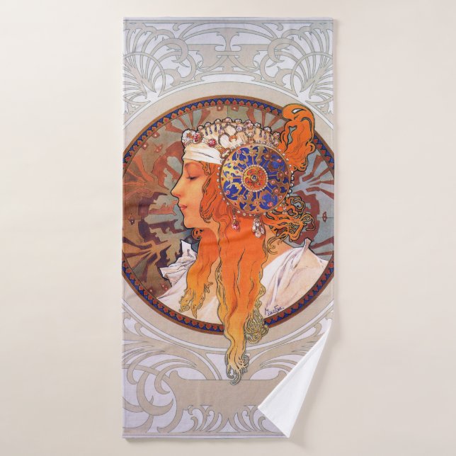 Alphonse Mucha (Serviette de bain)