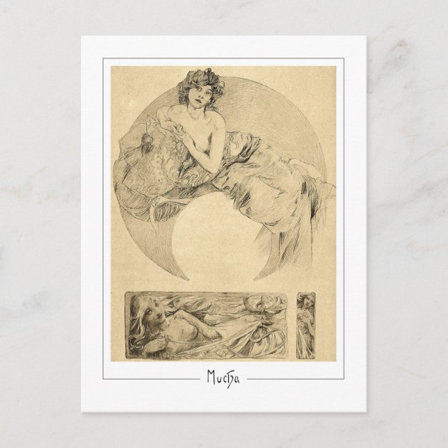 Alphonse Mucha #111 - Carte postale d'art fin (Devant)