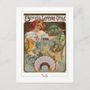 Alphonse Mucha #129 - Carte postale d'art fin