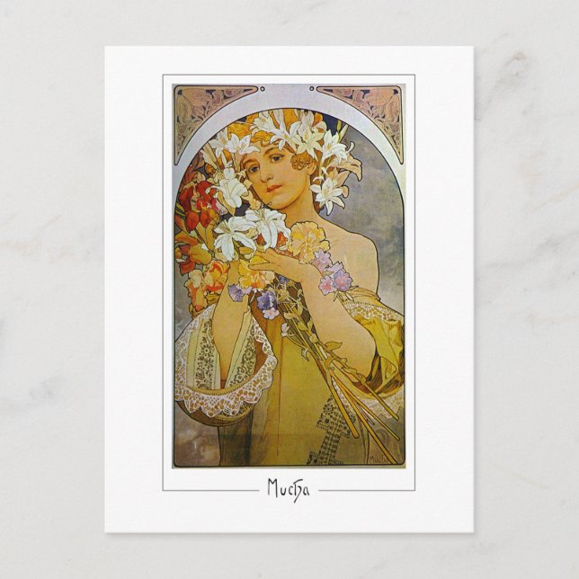 Alphonse Mucha #142 - Carte postale d'art fin (Devant)