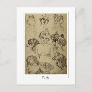 Alphonse Mucha #15 - Carte postale d'art fin