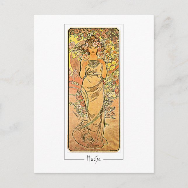 Alphonse Mucha #160 - Carte postale d'art fin (Devant)
