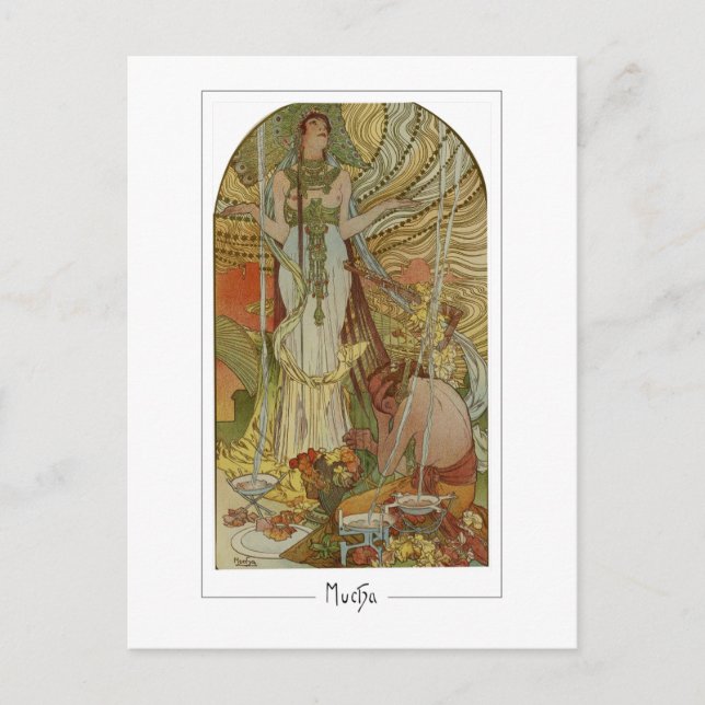 Alphonse Mucha #169 - Carte postale d'art fin (Devant)