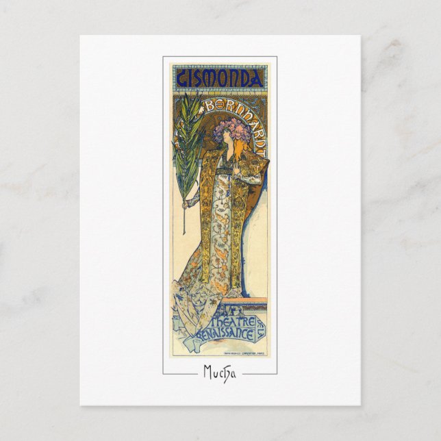 Alphonse Mucha #198 - Carte postale d'art fin (Devant)