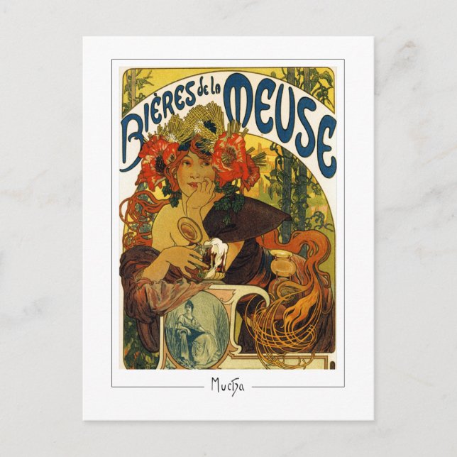 Alphonse Mucha #204 - Carte postale d'art fin (Devant)