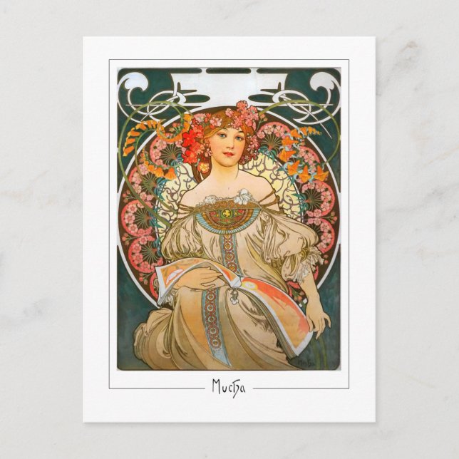 Alphonse Mucha #214 - Carte postale d'art fin (Devant)