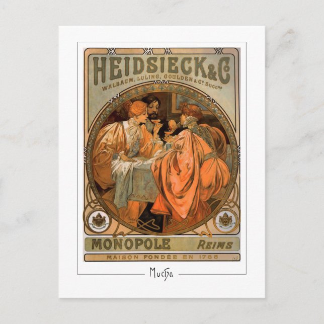 Alphonse Mucha #218 - Carte postale d'art fin (Devant)