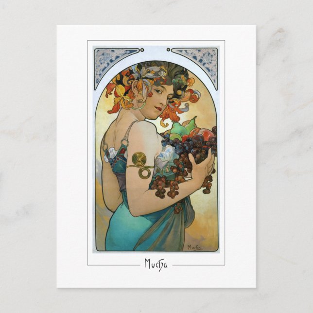 Alphonse Mucha #220 - Carte postale d'art fin (Devant)