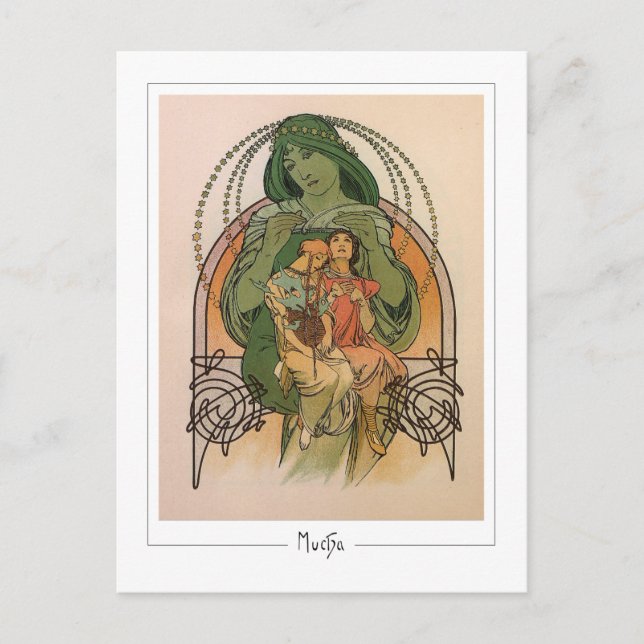 Alphonse Mucha #232 - Carte postale d'art fin (Devant)
