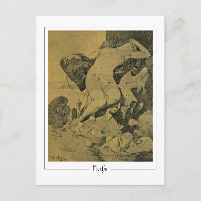 Alphonse Mucha #242 - Carte postale d'art fin (Devant)