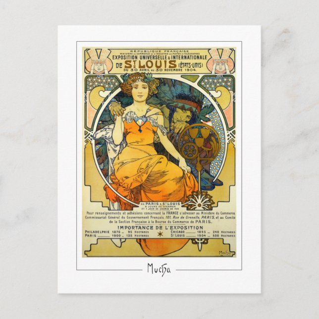 Alphonse Mucha #248 - Carte postale d'art fin (Devant)