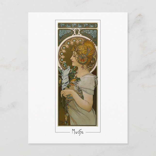 Alphonse Mucha #260 - Carte postale d'art fin (Devant)