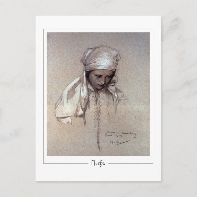 Alphonse Mucha #261 - Carte postale d'art fin (Devant)