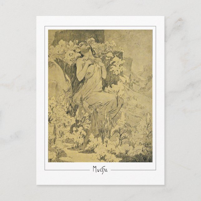 Alphonse Mucha #285 - Carte postale d'art fin (Devant)
