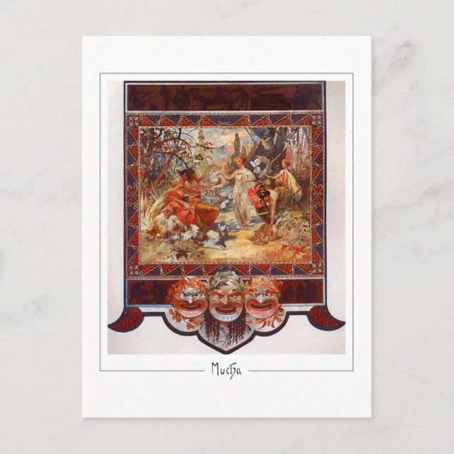 Alphonse Mucha #297 - Carte postale d'art fin (Devant)