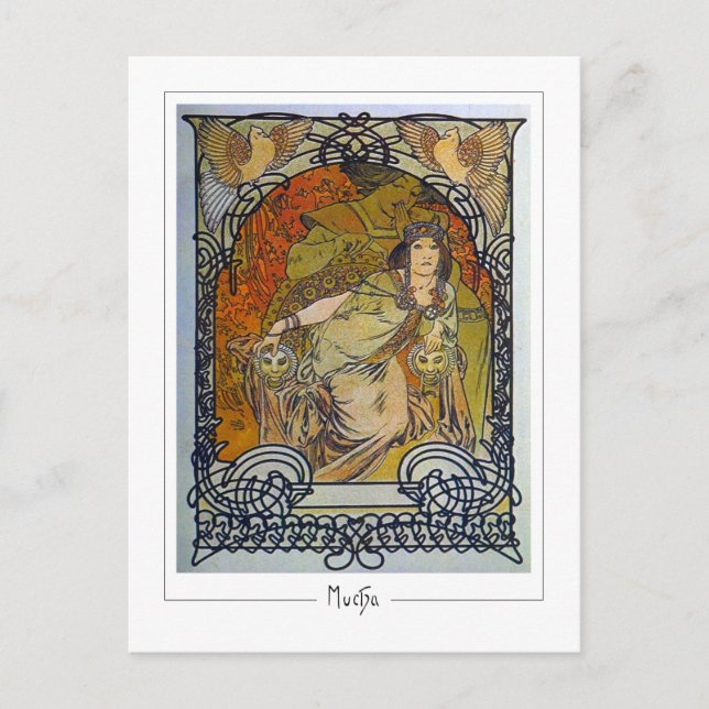 Alphonse Mucha #300 - Carte postale d'art fin (Devant)