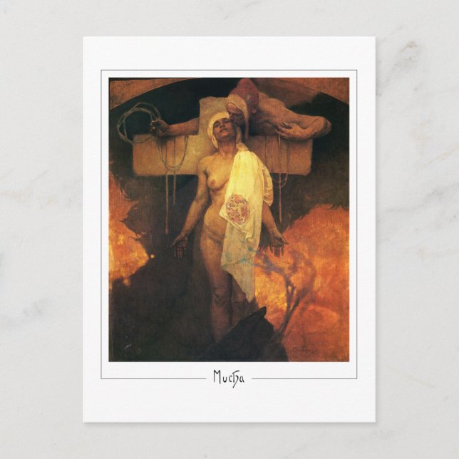 Alphonse Mucha #305 - Carte postale d'art fin (Devant)