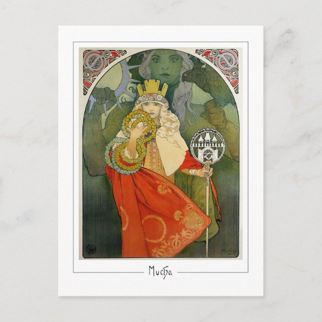 Alphonse Mucha #312 - Carte postale d'art fin (Devant)