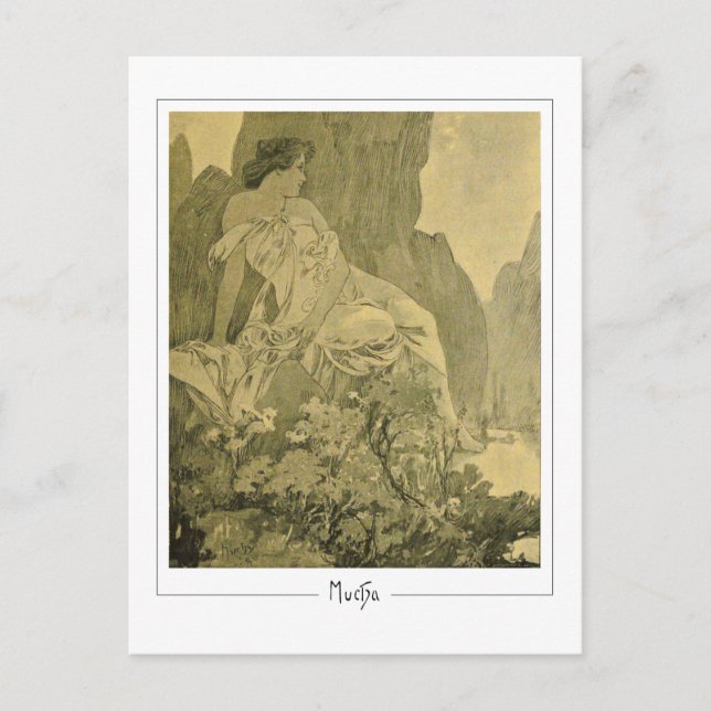 Alphonse Mucha #335 - Carte postale d'art fin (Devant)